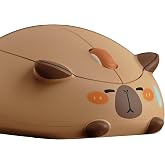 Akko Wireless Gaming Mouse Capybara, Tri-Mode Mouse BT3.0/BT5.0/2.4G, Cute Optical Cordless Cartoon Mice for Computer/Laptop/Desktop/PC, Compatible with Mac/Win