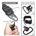 550 Paracord Gun Sling Rifle Sling 2 Point Sling Rifle Strap with Shoulder Pad Removable Paracord Strap Metal Clasps Adjustable Length