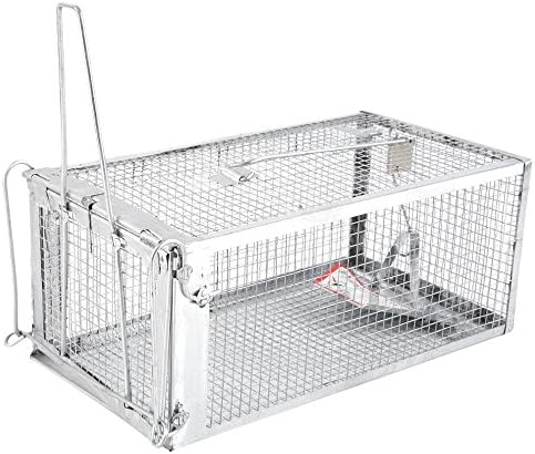 Corner Biz Garden - Useful Single Door Rat Cage Mice Animal Control Catch Bait Mouse Single door Rat Trap Cage Small Live Animal Pest