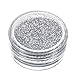 Glitter Loose Makeup Eye Shadow Dust Powder, FirstFly Shimmer Metallic Eyeshadow Silver Pigment Sparkly Party Cosmetic (Silver)