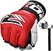 RDX Cow Hide Leather MMA Grappling Gloves Cage Fighting UFC Sparring Glove Training T1