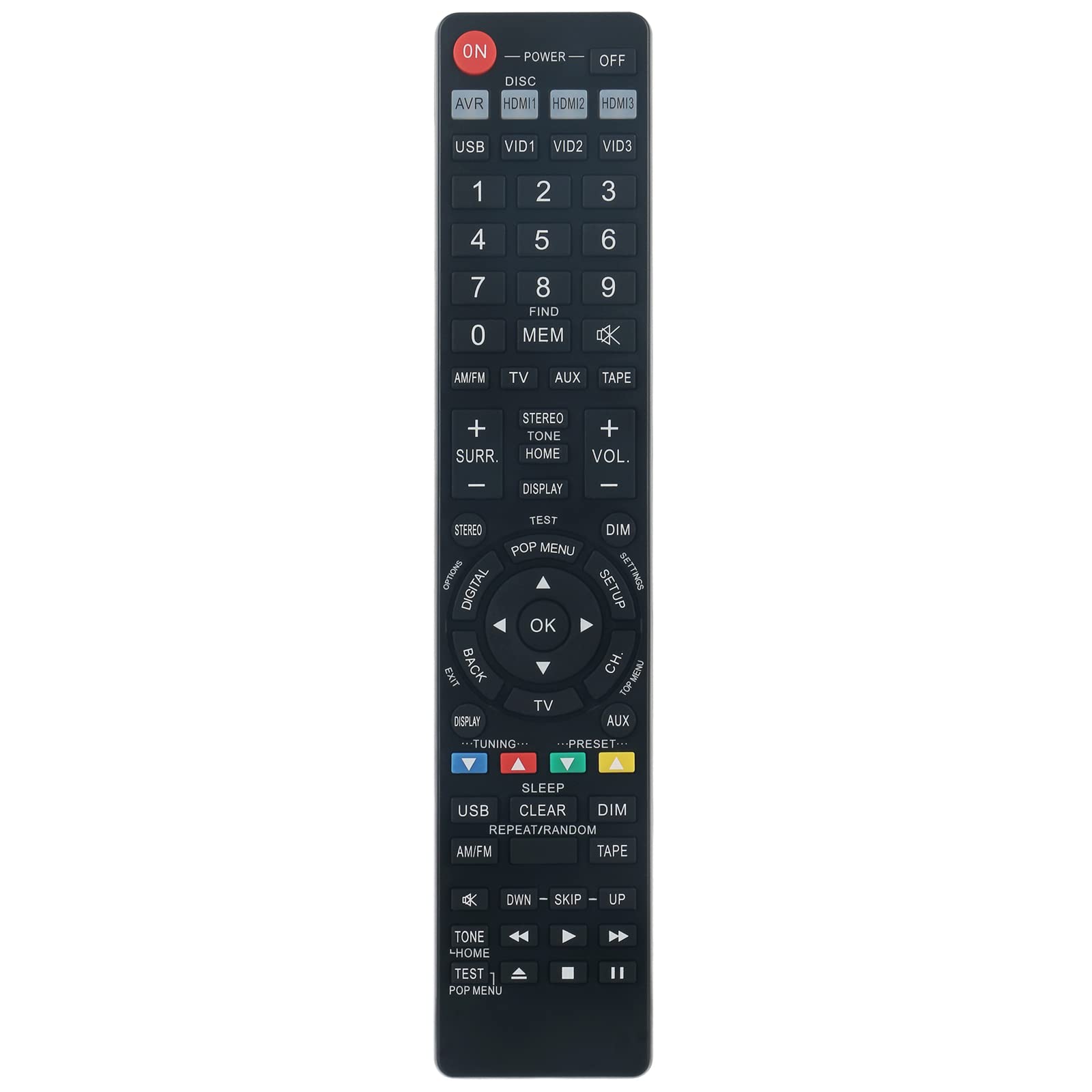 New AVR700 Replace Remote Control - VINABTY AVR700 Remote Control Replacement Compatible for HARMAN KARDON Audio/Video AV Receiver AVR70 AVR70C Remote Controller