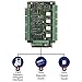 Visionis VS-AXESS-4ETL-PCB Four Door Network Access Control System Board Controller for 4 Doors Security with TCP/IP Wiegand and Desktop Software 20,000/70,000 User Record