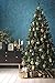 Hilai 6ft Artificial Christmas Tree Unlit Pine Tree with Solid Metal Stand Fluffy Xmas Tree 1000 Tips Festival Party Holiday Decoration