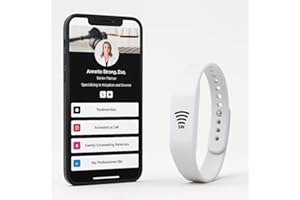 SHAREWEAR Digital Business Card Bracelet, Tap to Share Bracelet, Medical Alert Bracelet, Fundraising Bracelets, Networking Bracelet, Compatible with iPhone and Android