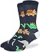 Good Luck Sock Men's Jurassic Dinosaurs Socks, Adult, Shoe Size 7-12