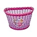 Fenix Wick Bicycle Bike Basket with Princess Heart, for Children Kid’s Bicycle,12″/16″ Transparent Pink/Purplethumb 1