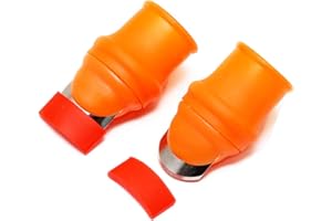 Zehhe 2 Pack Professional Garden Silicone Thumb Knife, Finger Knife Picking for Trim Garden Vegetable Also be Your Good Help in Kitchen