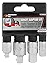 Performance Tool W30934 Socket Adapter Set - Chrome Vanadium Alloy Steel Construction for Strength & Durability - Includes 4 Sizes for Versatile Use