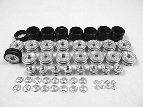Mato Metal Road Wheels and Return Rollers with Rubber Tyres Toy Rubber Wheels for 1/16 1:16 Henglong RC Panzer IV Tank
