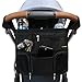 Emmzoe Universal Fit Stroller Organizer All-in-One Insulated Multifunctional Storage Compartments for Drinks, Food, Tablets, Books, Diapers, Wipes