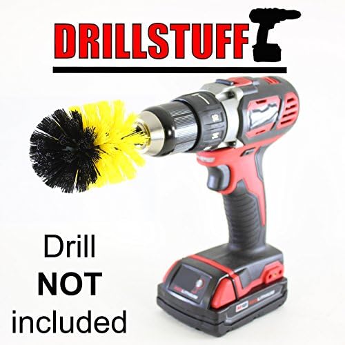 Cleaning Supplies - Bathroom Accessories - Drill Brush - Shower Cleaner - Shower Curtain - Bathtub - Bath Mat - Sink - Tile - Grout Cleaner - Scrub Brush - Porcelain - Cast Iron - Tub - Fiberglass