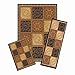 Achim Home Furnishings Capri 3-Piece Rug Set, Sarouk Squares