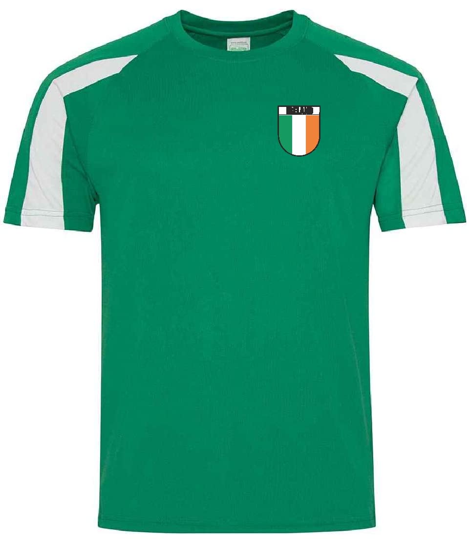 Ireland Supporters Printed Tshirt (XX-Large) Green/White