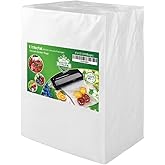 KitVacPak 200 Quart 8X12 Vacuum Food Sealer Bags with BPA Free and Heavy Duty,Commercial Grade Vacuum Sealer Freezer Bags Compatible with Any Type Vacuum Sealer Machine
