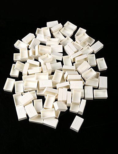 Plastic empty watercolor paint pans, 100pcs full pans