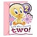 Hallmark 2nd Birthday Greeting Card for Girls (Baby Looney Tunes Tweety)