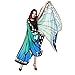 VESNIBA Halloween/Party Prop Soft Fabric Butterfly Wings Shawl Fairy Ladies Nymph Pixie Costume Accessory (168X135CM, B-Blue)
