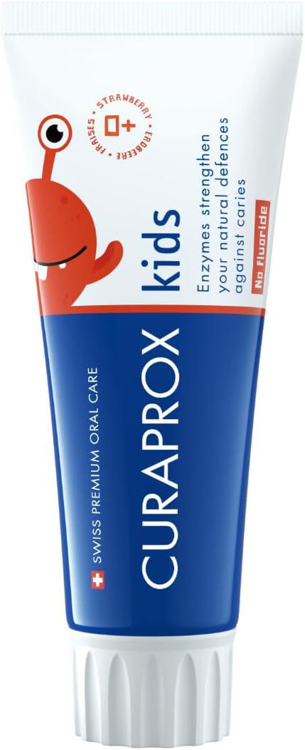 Curaprox CS Kids Toothpaste Strawberry 60ml Fluoride-Free for Toddlers