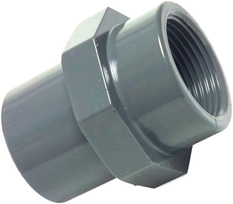 PVCU Fitting Adapter Threaded Sleeve Diameter 50 mm Adhesive Sleeve to