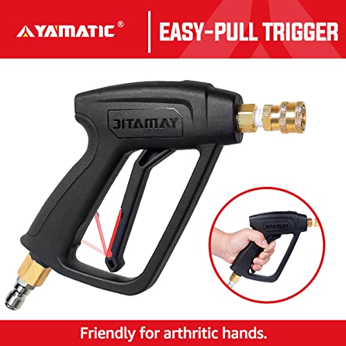 YAMATIC Pressure Washer Gun with 3/8" Swivel Quick Connector, High