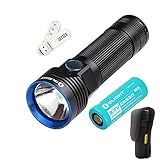 Olight R50 2500 Lumens Seeker Cree XLamp XHP50 LED Rechargeable Flashlight with Rechargeable 26650 Battery and SKYBEN USB Light