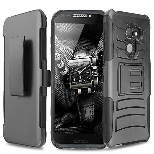 Alcatel A30 Fierce (2017) Case, Alcatel A30 Plus Walters Case, Alcatel REVVL Case, TJS Dual Layer Hybrid Shock Absorbing Impact Resist Rugged Kickstand Armor Case with Belt Clip Holster (Black/Black) Alcatel A30 Fierce (2017) Case, Alcatel A30 Plus Walters Case, Alcatel REVVL Case, TJS Dual Layer Hybrid Shock Absorbing Impact Resist Rugged Kickstand Armor Case with Belt Clip Holster (Black/Black)
