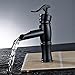 Oil Rubbed Bronze Waterfall Bathroom Sink Faucet Single Handle One Hole Basin Mixer Tap