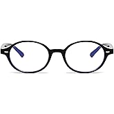 YouthMall Retro Oval Glasses for Women Men Blue Light Glasses Vintage Small Round Frame Computer Eyeglasses
