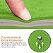 arteesol Yoga mat All-Purpose Thick & Anti-Slip for All Kinds of Yoga, Pilates & Exercises (183″ x 61″ cm x 6mm Thick) (Green)thumb 2