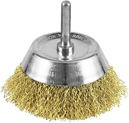 EAB Tool 2160408 3" Brass Coarse Wire Cup Wire Brush - Recyclable,
