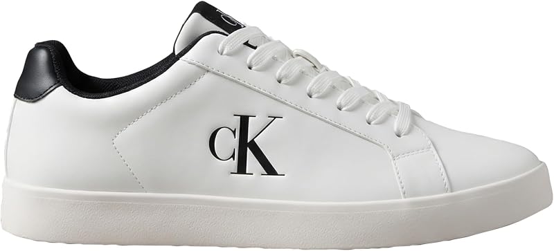 Baskets Cupsole Homme Derby avec Logo, Multicolore (Bright White/CK Black), 42 — photo 6 sur 6