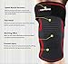 Compression Knee Brace Sleeve – COMENII Athletics Support for Jogging, Running, Hiking and Sports, Joint Pain Relief, Arthritis and Injury Recovery with Adjustable Strap– Single Wrap, Black&Red