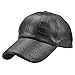 King Star Men Classic Vintage Adjustable Leather Baseball Cap Sports Outdoor Hat Black