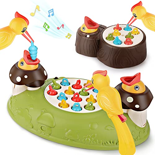iPlay, iLearn Kid Woodpecker Feeding Toy, Sensory Development Fine