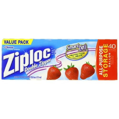 Ziploc Storage Bag, Gallon Value Pack, 40-Count(Pack of 3) image