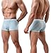 YuKaiChen Men's Ice Silk Underwear Seamless Short Boxer Briefs 4-Pack L