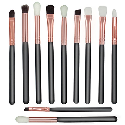 12Pcs Professional Eye Makeup Brushes Set Eye Shadow Multifunctional Eyeshadow Eyebrow Eyeliner Brushes Cosmetic Tools Kit