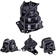 Engine Motor Mount Set - Compatible with Fits for 2002 2001 2000 1999 1998 Honda Accord 2.3L 4 Cylinder Auto at Automatic Transmission Trans 4pcs, A6583 A6564 A6572 A6570