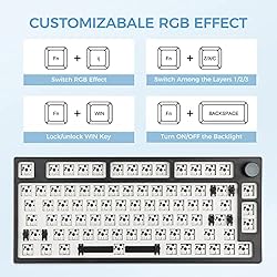 EPOMAKER TH80 Pro 75% 80 Keys Hot Swap Mechanical