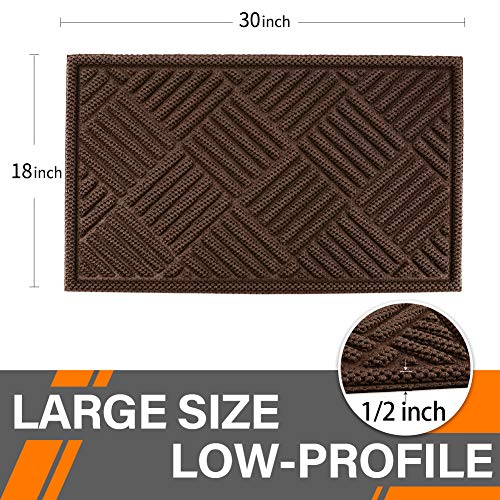 image for Mibao Entrance Door Mat Large Heavy Duty Front Outdoor Rug Non-Slip We