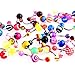 Bluelans 30x Colorful Sexy Belly Button Bar Navel Barbells Rings Body Piercing Jewellery Gift (Random Color)