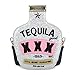USTYLE Sparkling Bag for Women, Tequila Bottle Shaped Clutch Purse Elegant Handbag (silver)
