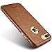 iPhone 7 Plus Leather Case - iPhone 7 Plus Case for Leather - Premium PU Leather Case Best Vintage Cellphone Back Cover – Ultra Slim Thin Fit Phone Faux Leather Case for Apple iPhone 7 Plus - Brown