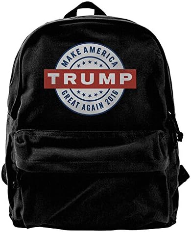 Canvas Backpack, Trump Make America Great Again Casual Computer School Bag Daypack For Travel, Hiking, Camping