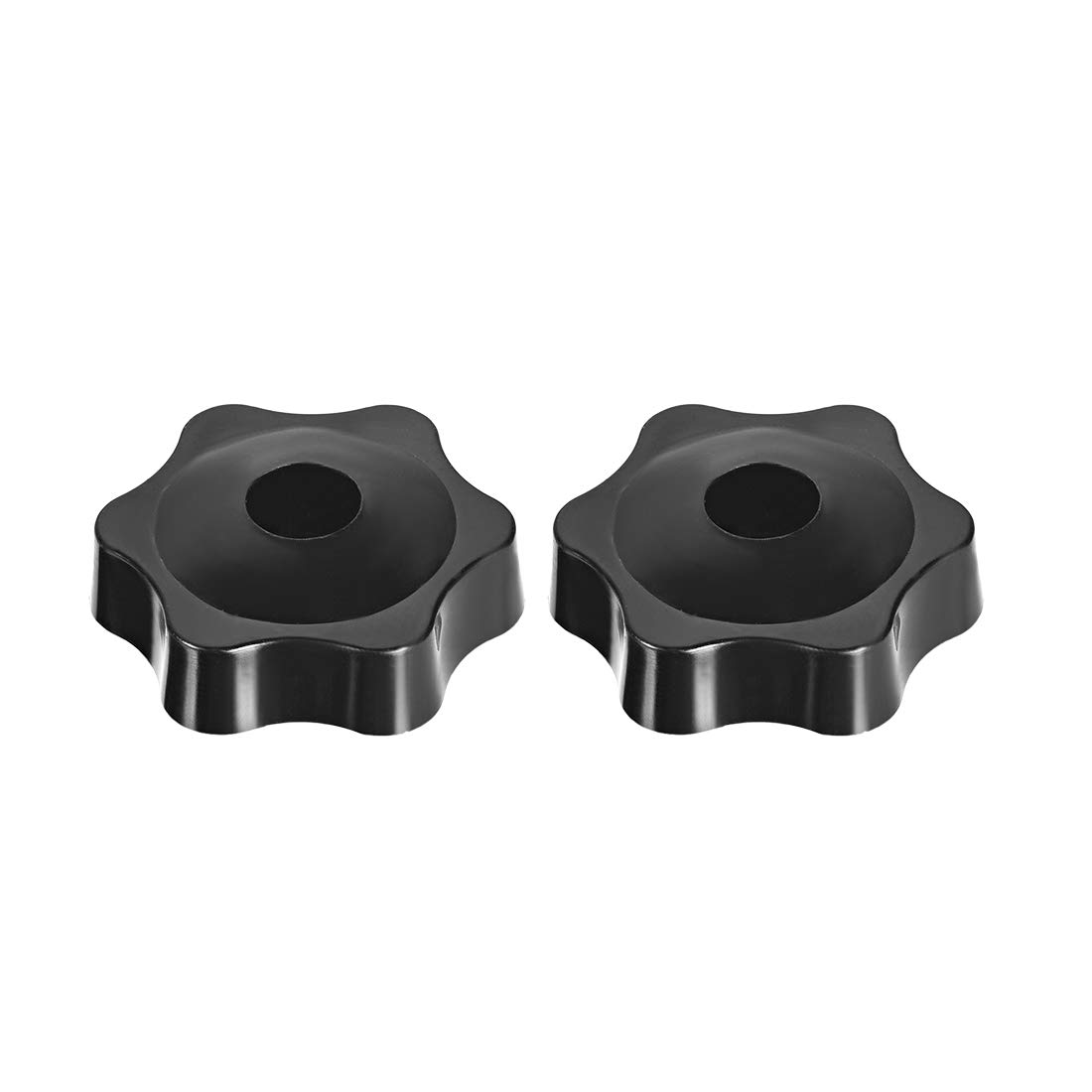 uxcell Clamping Handle Screw Knobs Handle M8 Threaded Through Hole Star-Shape 2 pcs