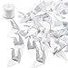 Hangnuo 50 PCS Origami Paper Cranes Folded DIY Japanese Crane Mobile String Garland for Wedding Party Backdrop Home Decoration, White