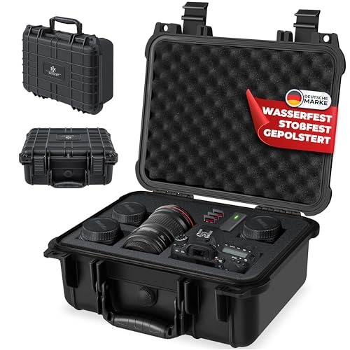 KESSER® Kamerakoffer 15 Liter, unisversal anpassbar, wasserdicht, Universalkoffer, Outdoor, wetterfester, staubdichter, Koffer, Fotokoffer mit Einlage