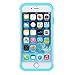 iPhone 7 Plus Case, SGM Hybrid Gel Rhinestone Bling Armor Defender Case For Apple iPhone 7 Plus (Mint (Zigzag))