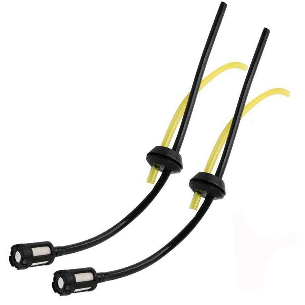 TF 2Pcs Universal Chain Saw Accessories Fuel Line Lawnmower Fuel Pipe Fuel Hose Assy with Tank Fuel Filter Strimmer Brushcutter Replacement Parts